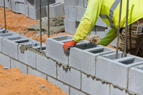 Concrete Blocks Installation in Rogers