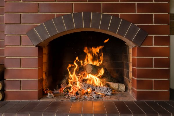 Brick Fireplace Installation in Rogers
