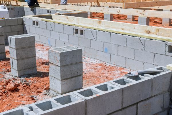 Cement Block Installation in Rogers