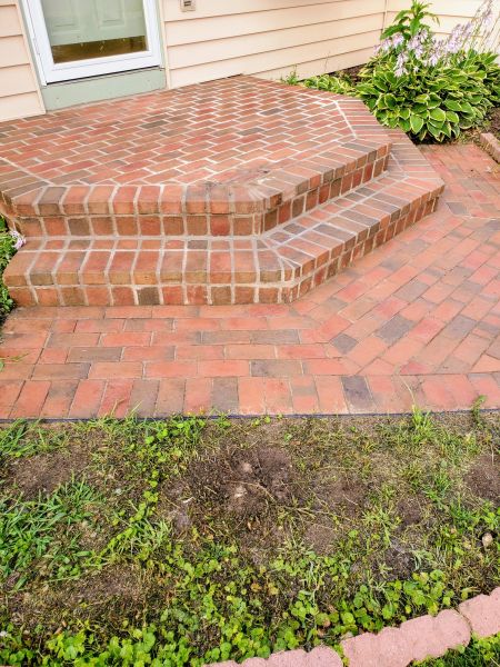 Brick Stoop Repair in Rogers